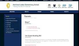 
							         Lakes Elementary School - Parents - Hartland Lakes Elementary School								  
							    