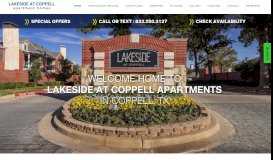 
							         Lakeside at Coppell: Luxury Apartments in Coppell, TX								  
							    