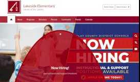 
							         Lakeside Elementary / Homepage - Orange Park - Clay County Schools								  
							    