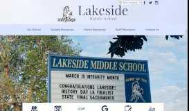 
							         Lakeside Middle School								  
							    