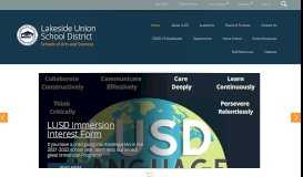 
							         Lakeside Union School District / Lakeside Union Homepage								  
							    