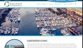 
							         Lakewood Clinic - Puget Sound Orthopaedics								  
							    