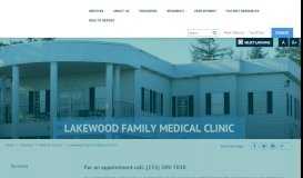 
							         Lakewood Family Medical Clinic | Community Health Care								  
							    