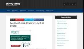 
							         LaLaLoot.com Review: Legit or Scam? | SurveySatrap								  
							    