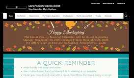 
							         Lamar County School District / Homepage								  
							    