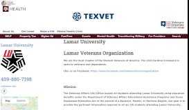 
							         Lamar University | TexVet								  
							    