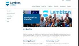
							         Lambton College - My Profile - RSA Career Opportunities								  
							    