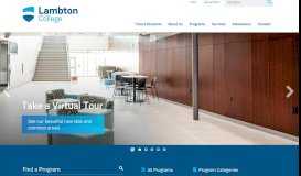 
							         Lambton College: Welcome								  
							    