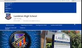 
							         Lambton High School: Home								  
							    