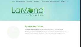 
							         LaMond Family Medicine: Home								  
							    