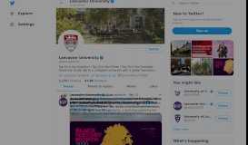
							         Lancaster University (@LancasterUni) | Twitter								  
							    