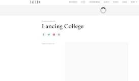 
							         Lancing College Public School Fees & Results: 2019 Tatler Schools ...								  
							    