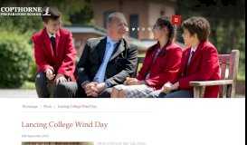 
							         Lancing College Wind Day | Copthorne Prep School								  
							    