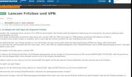 
							         Lancom Fritzbox und VPN - Administrator.de								  
							    