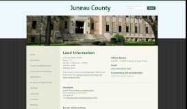 
							         Land Information - Juneau County								  
							    