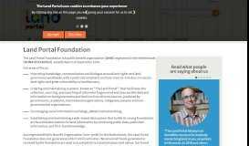 
							         Land Portal Foundation | Land Portal | Securing Land Rights Through ...								  
							    