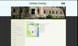 
							         Land Records - Juneau County								  
							    