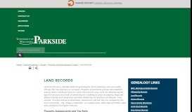 
							         Land Records - UW-Parkside								  
							    