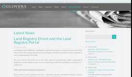
							         Land Registry Direct and the Land Registry Portal - Glovers Solicitors ...								  
							    