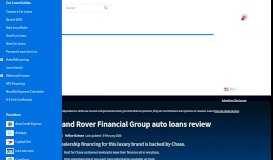 
							         Land Rover Financial Group auto loans review January 2020 ...								  
							    