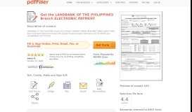 
							         LANDBANK OF THE PHILIPPINES Branch ELECTRONIC PAYMENT								  
							    