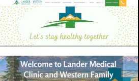 
							         Lander Medical Clinic								  
							    