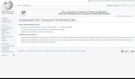 
							         Landesamt für Finanzen Nordrhein-Westfalen – Wikipedia								  
							    