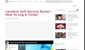 
							         Landesk Self Service Portal - How To Log A Ticket - Bcs Itservicedesk ...								  
							    
