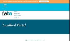 
							         Landlord Portal - Fort Wayne Housing Authority								  
							    