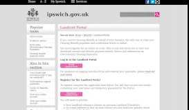 
							         Landlord Portal | Ipswich Borough Council								  
							    