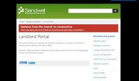 
							         Landlord Portal | Sandwell Council								  
							    