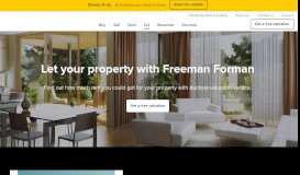 
							         Landlords: Property Letting & Property ... - Freeman Forman								  
							    