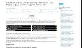 
							         Landmark at Lake Village North Apartments Bill Pay, Online Login ...								  
							    