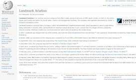 
							         Landmark Aviation - Wikipedia								  
							    