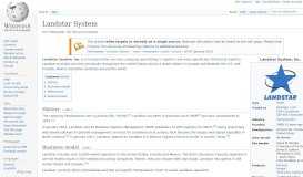 
							         Landstar System - Wikipedia								  
							    