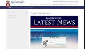 
							         Lanesborough School - Parent Portal Goes Live								  
							    