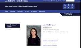 
							         Lanette Fargason, Finance / Finance - Auburn City Schools								  
							    