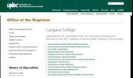 
							         Langara College | University of Northern British Columbia								  
							    