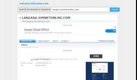 
							         langara.simnetonline.com at Website Informer. SIMnet. Visit ...								  
							    
