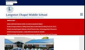 
							         Langston Chapel Middle School								  
							    