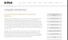 
							         Language and diplomacy | DiploFoundation								  
							    