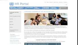 
							         LANGUAGE LEARNING | HR Portal								  
							    
