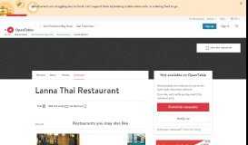 
							         Lanna Thai Restaurant - San Francisco, CA | OpenTable								  
							    