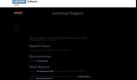 
							         LanSchool Support | LenovoSoftware.com								  
							    