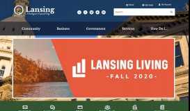 
							         Lansing, MI | Official Website								  
							    