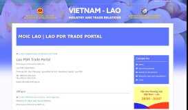 
							         Lao PDR Trade Portal								  
							    