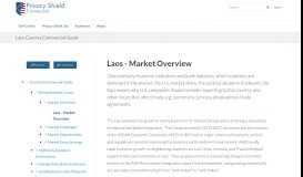 
							         Laos - Market Overview | Privacy Shield								  
							    