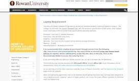 
							         Laptop Requirement | College of Engineering | Rowan University								  
							    