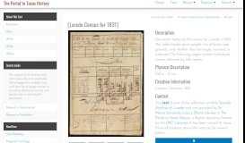 
							         [Laredo Census for 1831] - The Portal to Texas History								  
							    