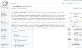 
							         Large Hadron Collider - Wikipedia								  
							    